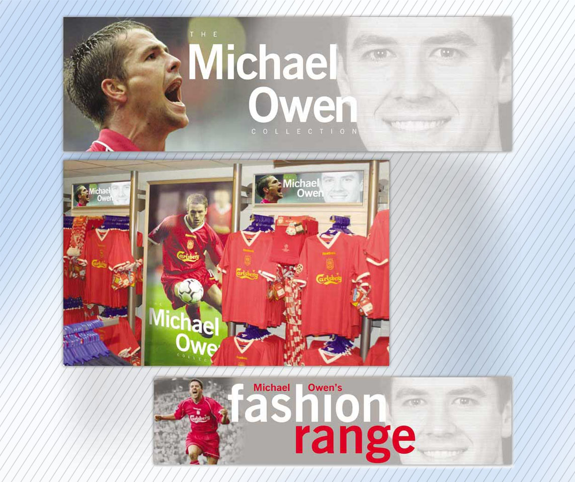 Liverpool FC LFC store graphics Michael Owen range